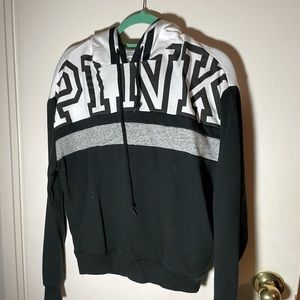 Pink VS cropped hoodie